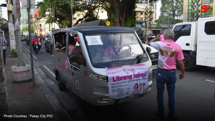 Pasay City offers free ride services for residents