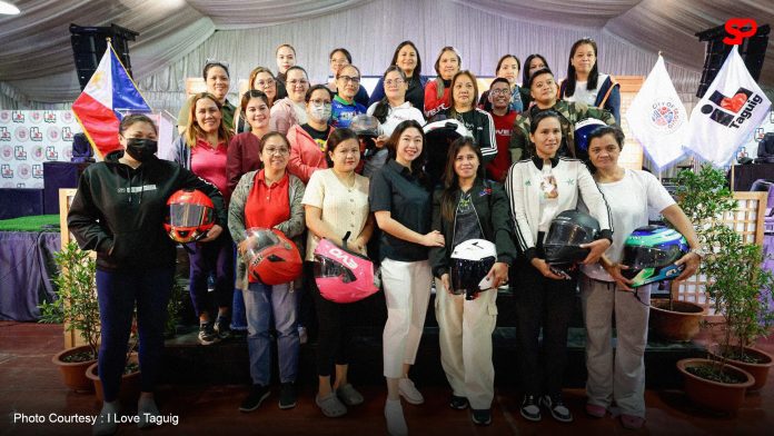 Women riders support Taguig's VAW campaign