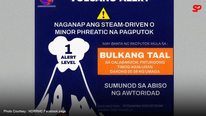 Taal Volcano logs phreatic explosion – OCD