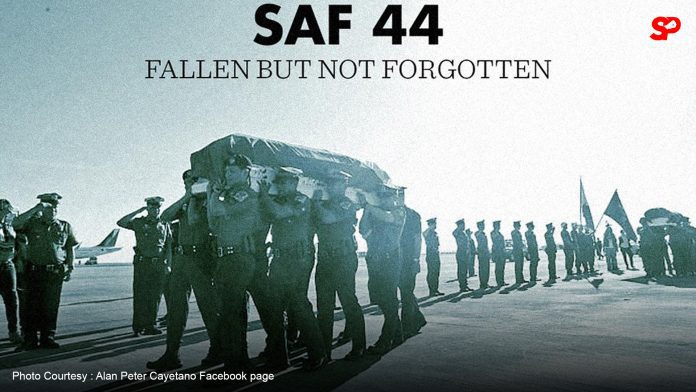 Cayetano calls for healing, renewal, forgiveness as nation honors SAF 44