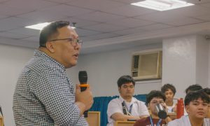 Mr. John Francis Lalic, Grandison's COO imparts to CDU students the prospects of PT jobs in the US.